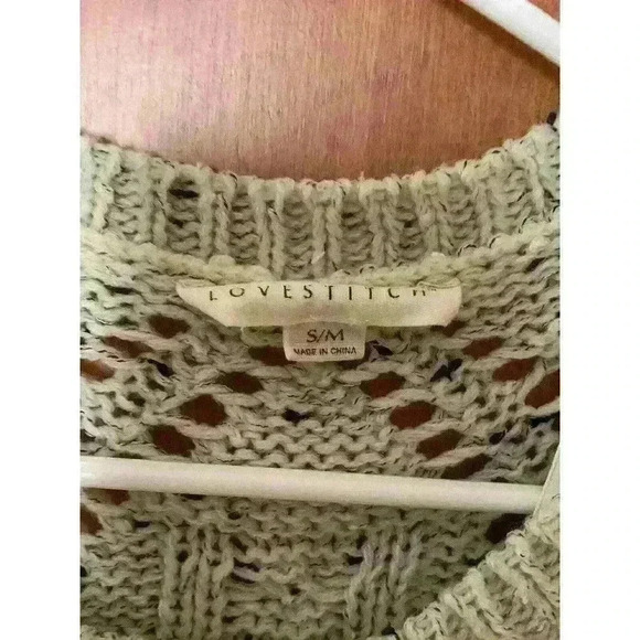 COPY - love stitch cream sweater - Picture 3 of 3